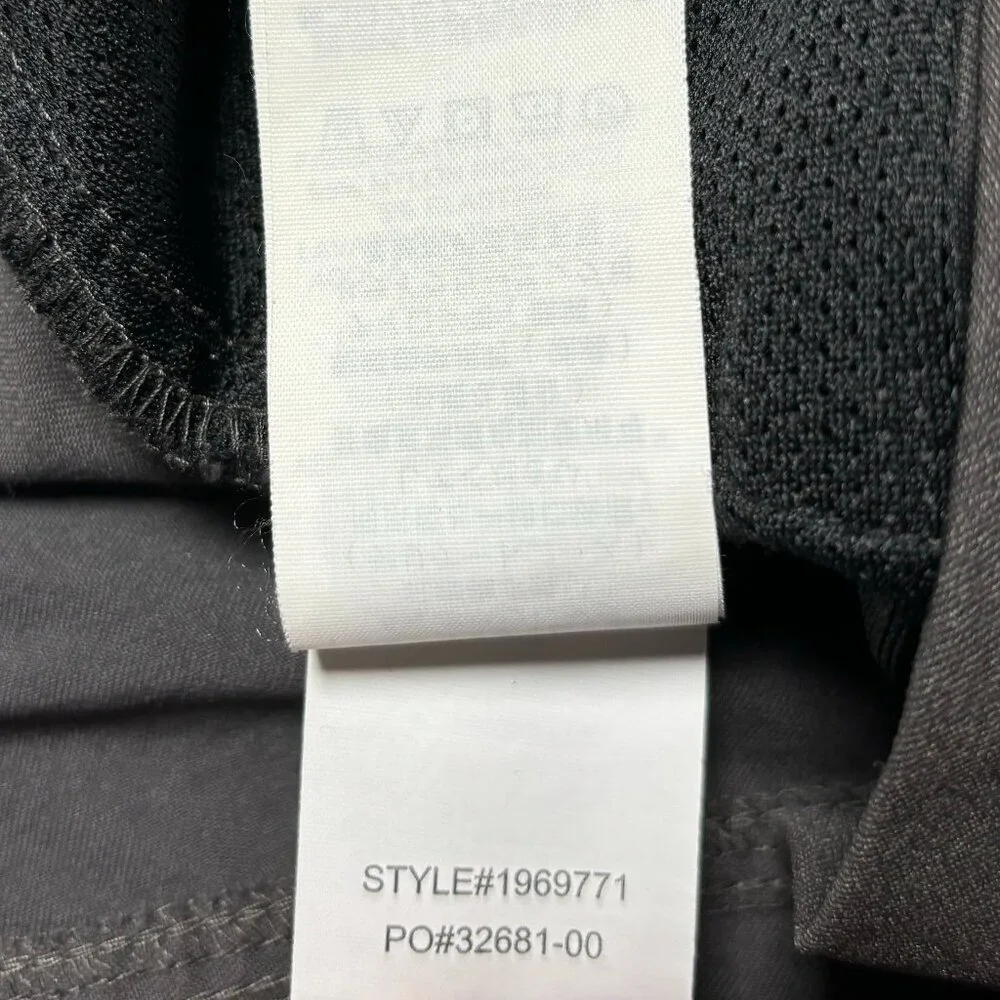 Prana‎ Womens Brion II 5-Pocket Pants Grey Lightweight Straight Fit Nylon 33x27